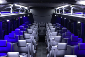 Naperville Charter Bus Interior