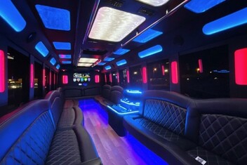 Naperville Limousine Bus Interior